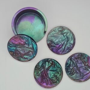 Coaster set with stand