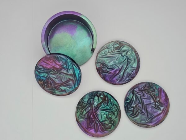 Coaster set with stand
